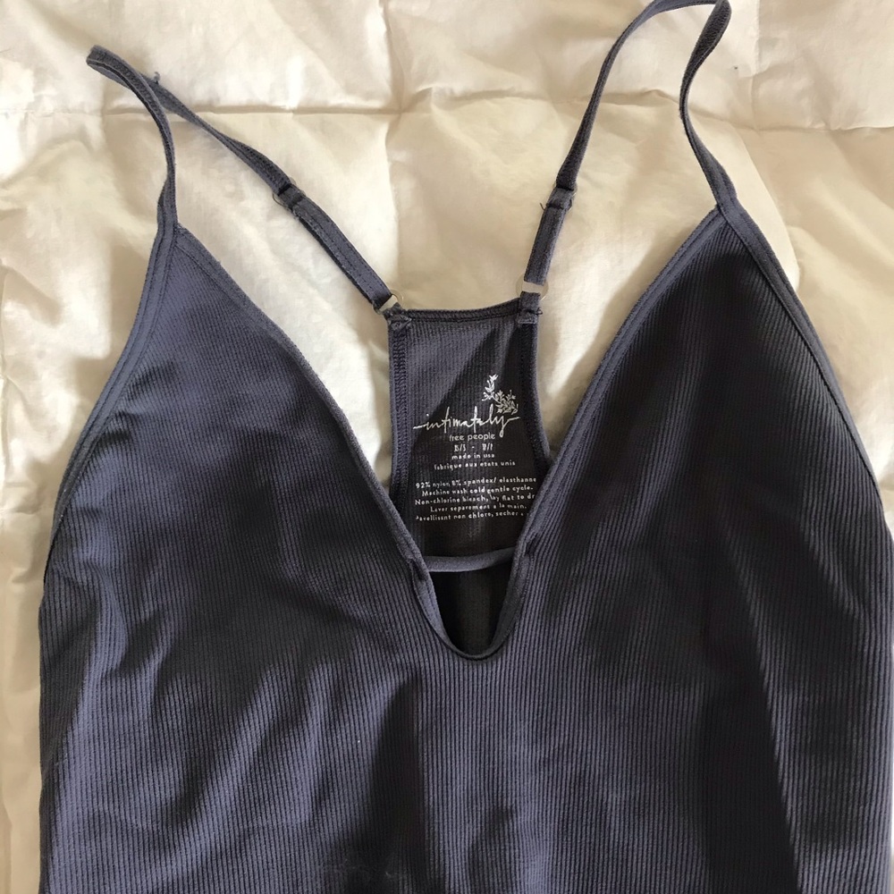 Free People Purple Tank Bodysuit